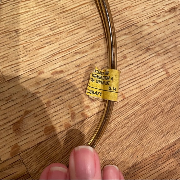 Vintage Mid Century Brass Chain/Cord for Swag Lamp - Picture 6 of 8